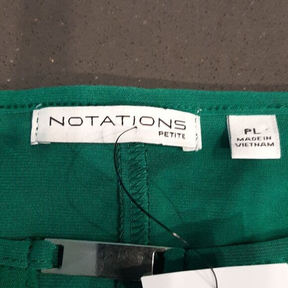 Notations Emerald Green Tank Shirt with Green Sheer Overlay NWT - Picture 9 of 13